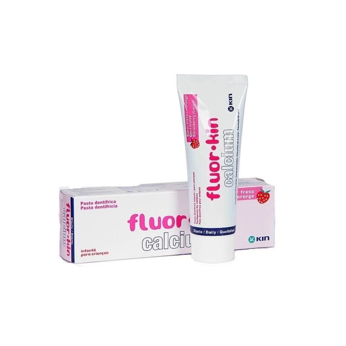 fluor kin calcio pasta dentifrica 75 ml