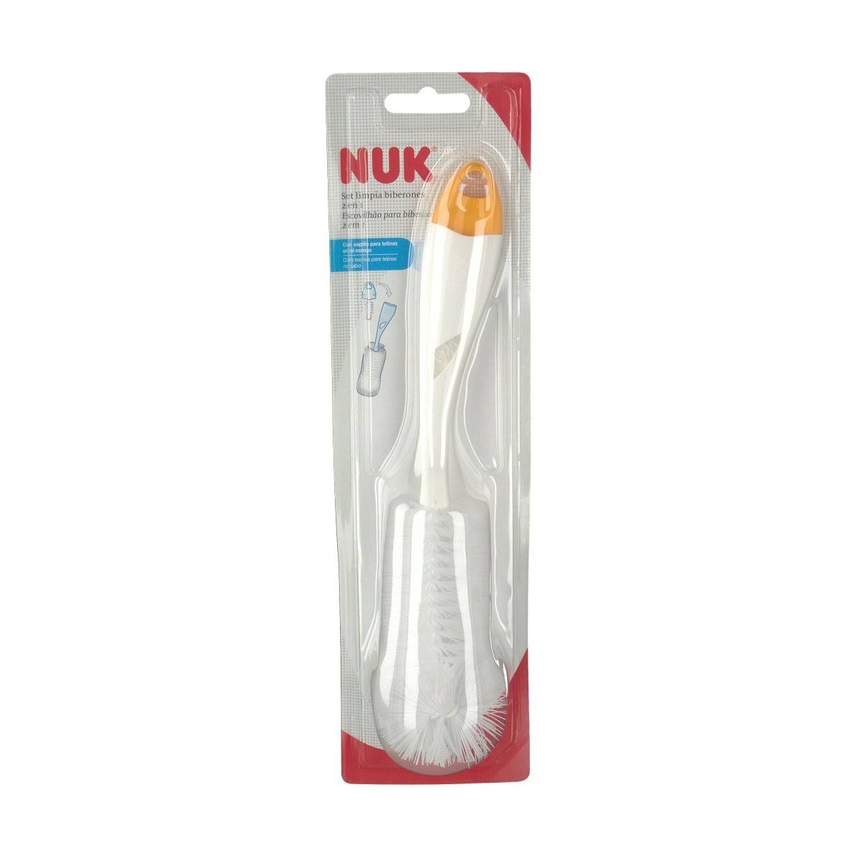 nuk set limpia biberon 2 en 1