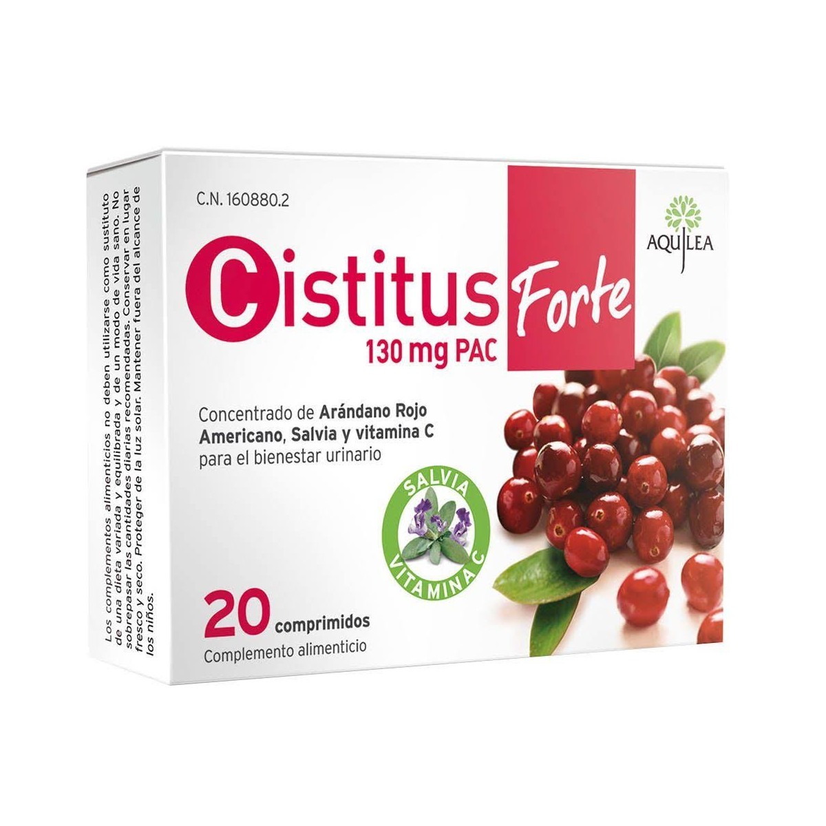 cistitus forte 20 comprimidos aquilea