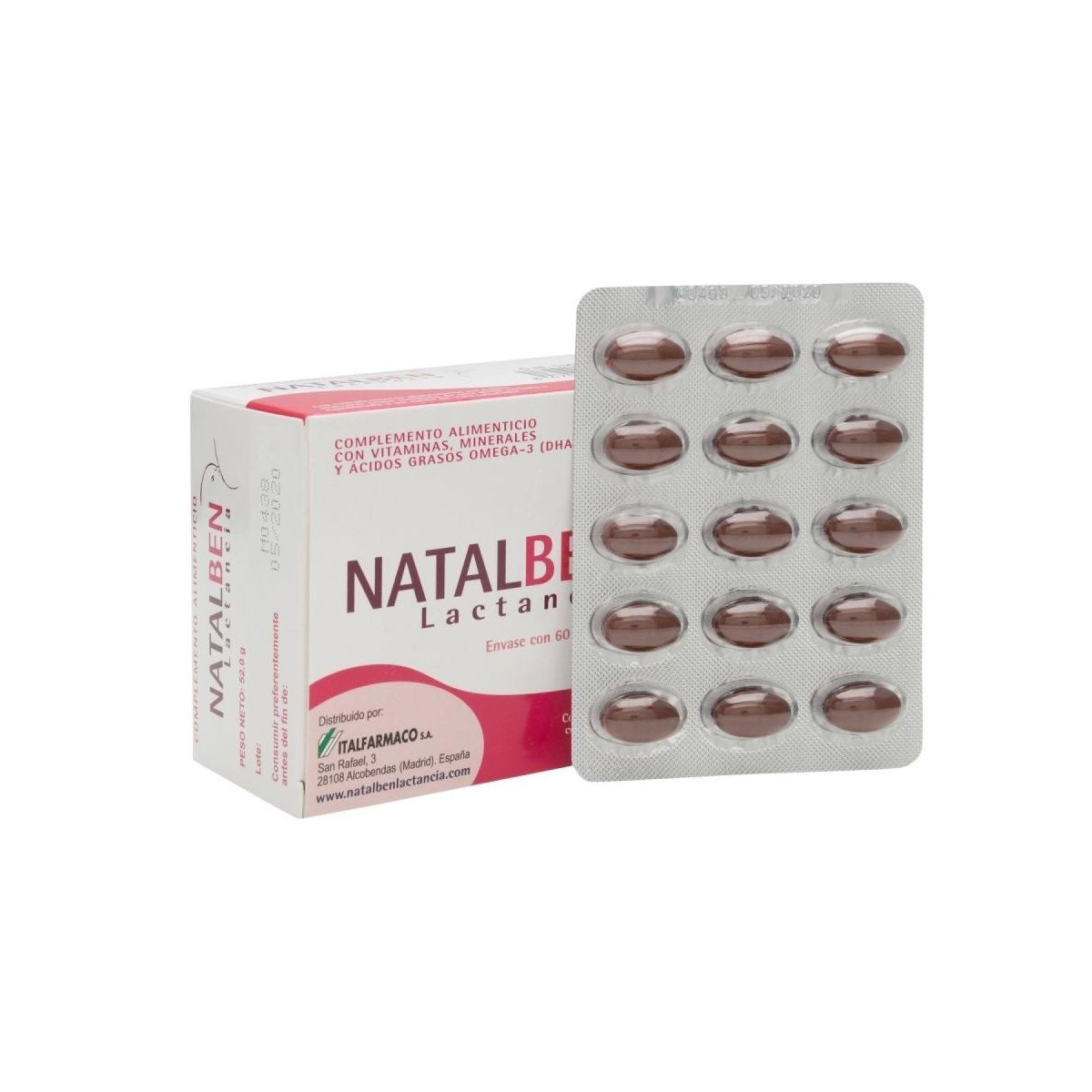 natalben lactancia 60 capsulas