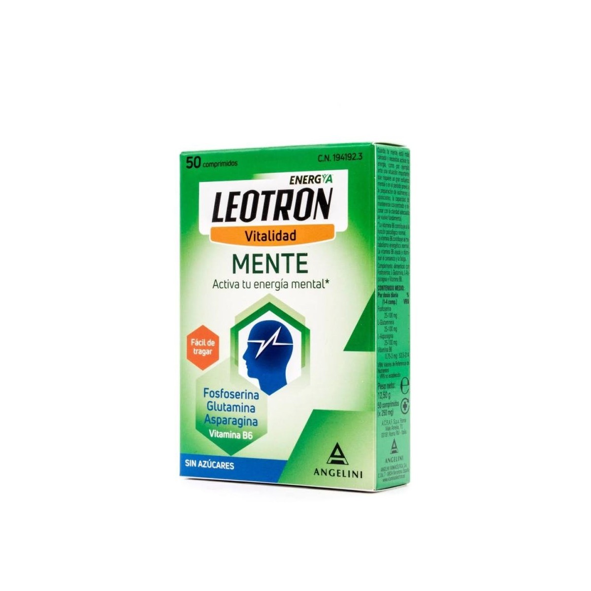 leotron mente 50 comprimidos