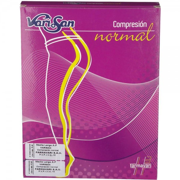 varisan media larga compresion normal visone talla 3