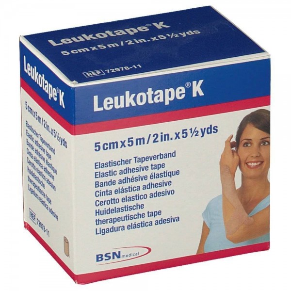 leukotape k 5 cm x 5 cm beige