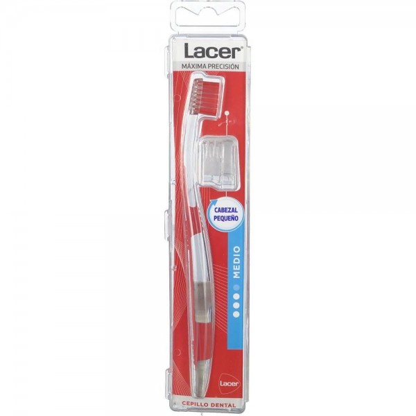 lacer cepillo dental cabezal pequeno medio