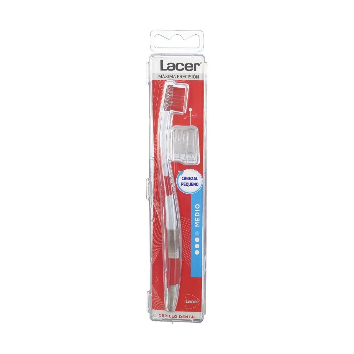lacer cepillo dental cabezal pequeno medio