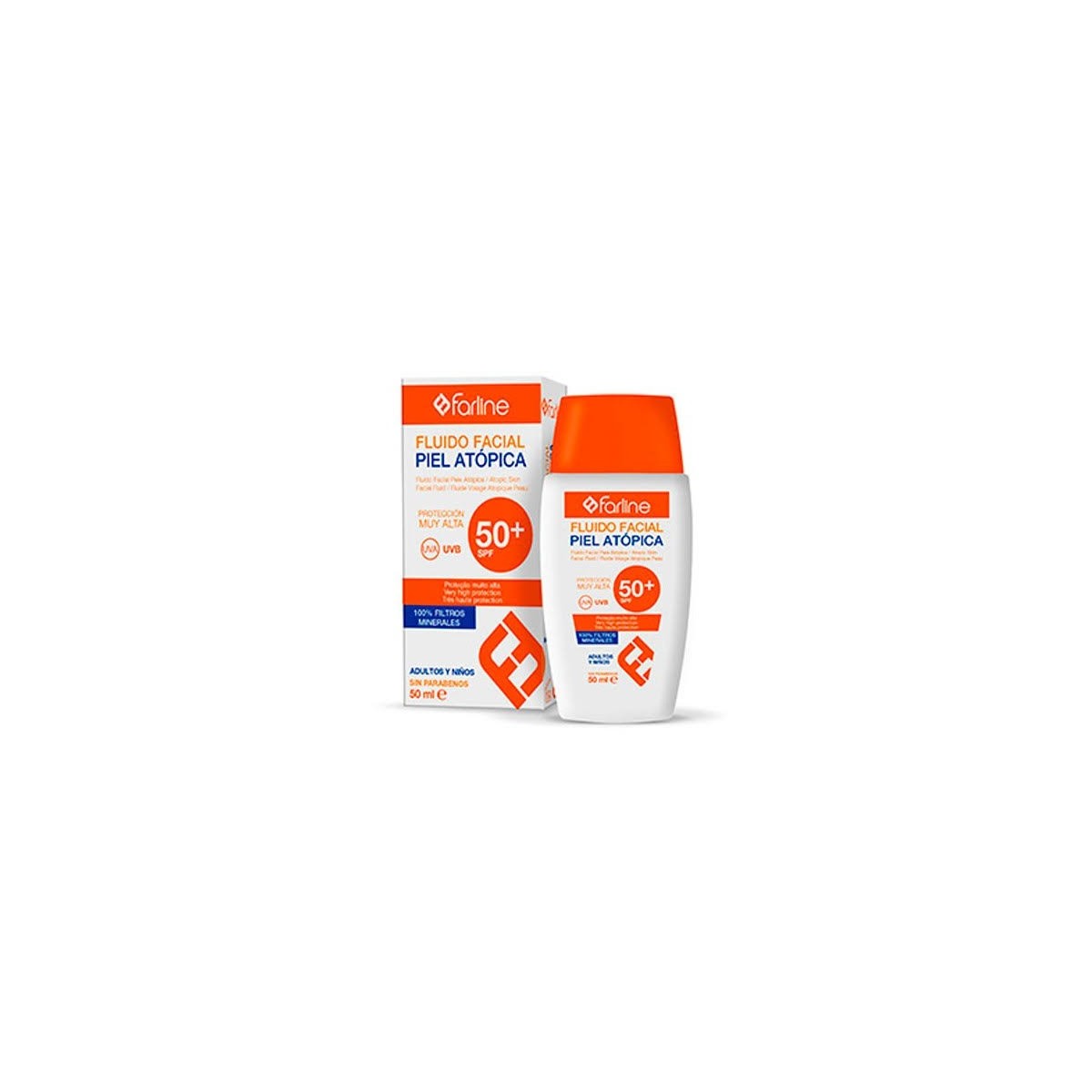 farline fluido facial piel atopica spf50 50ml