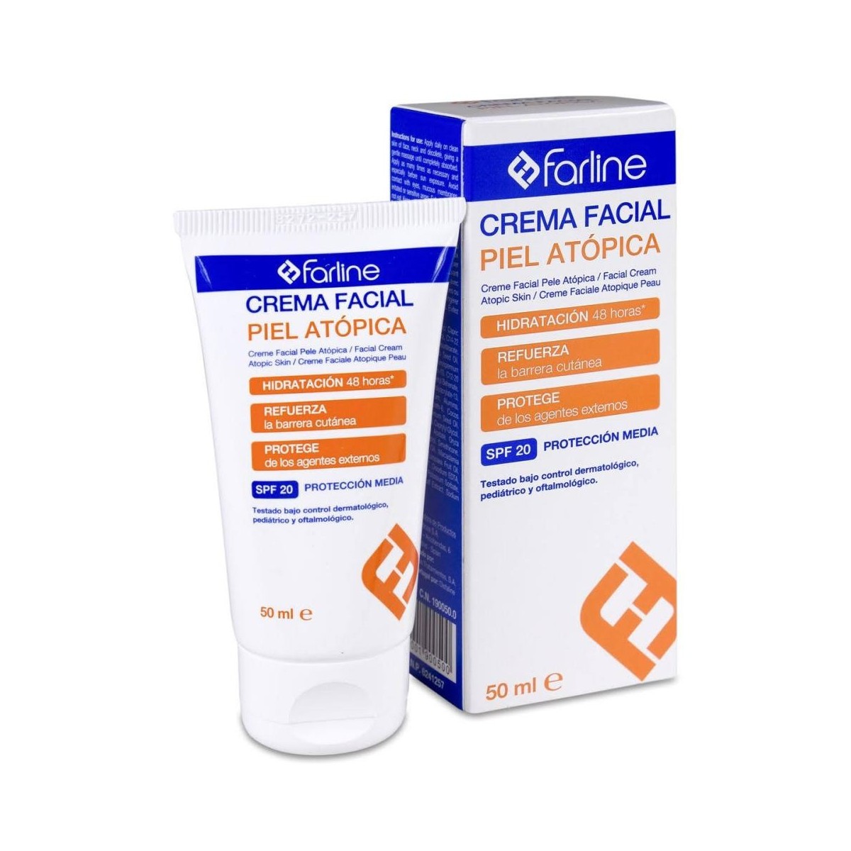 farline crema facial piel atopica spf 20 50ml