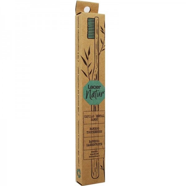 lacer natur cepillo dental bambu medio